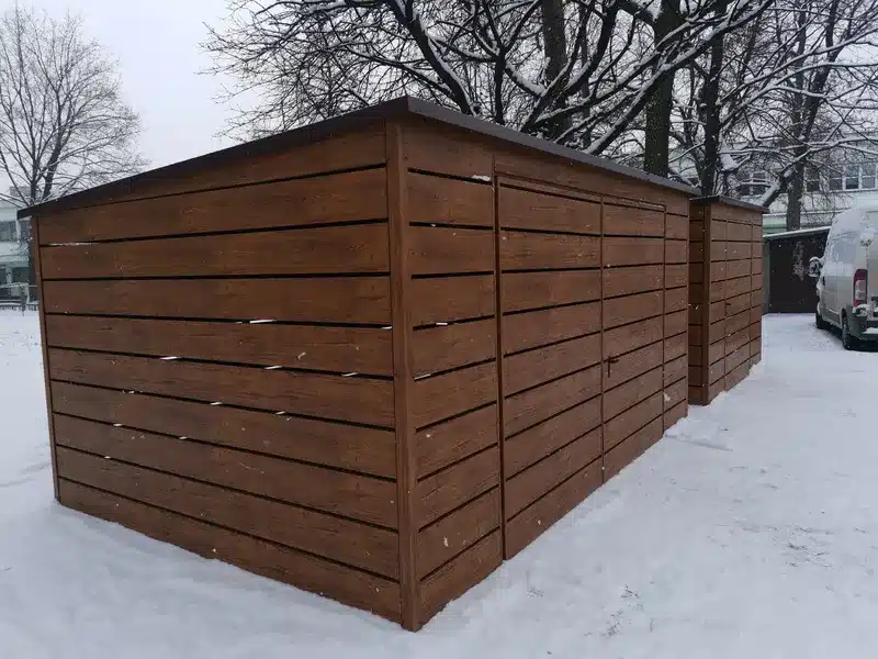 Wiata śmietnikowa na zamówienie
